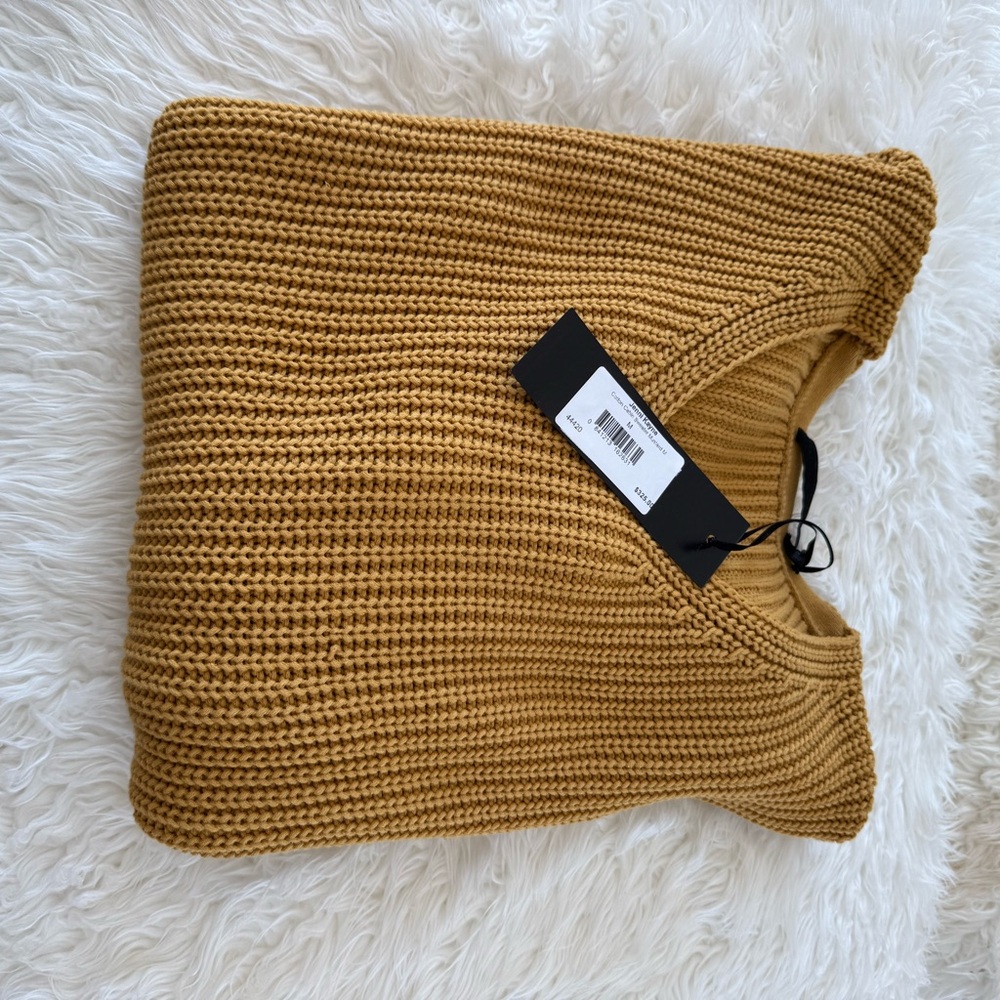 Cozy Mustard Knit Sweater